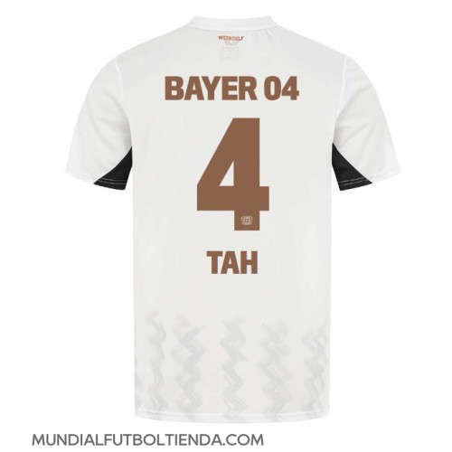 Camiseta Bayer Leverkusen Jonathan Tah #4 Segunda Equipación Replica 2024-25 mangas cortas